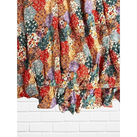 Willow + Root Women's X-large Long Sleeve Blouse Off the Shoulder Boho‎ Floral - Picture 4 of 9